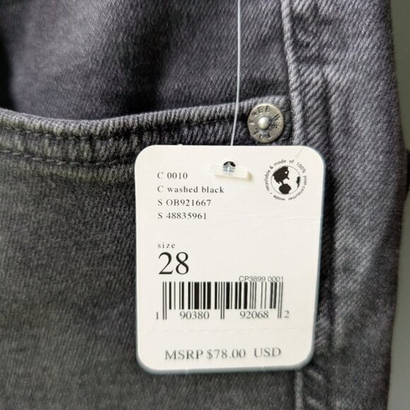 Nwt Free People Universal Thread Black Straight Leg Jeans - Picture 4 of 9